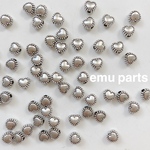 antique silver heart beads20p