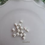 両穴コットンパール6mm15個セット