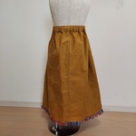 ♡キッズスカート♡お姉ちゃんスカート♡フリンジスカート♡マスタード色♡サイズ140♡1着のみ♡