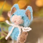 10/2〜【チョコミント猫】ミニチュアテディベア
