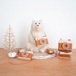 【mini/10月限定色】木のカメラmini   camel