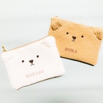 ワッフル　くまさん　母子手帳　ケース　通帳　ポーチ　🧸❣️