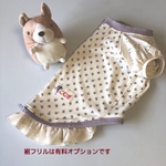 コーギー用＊ぶどうのパフスリーブチュニック　パープル