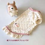 コーギー用＊ぶどうのパフスリーブチュニック　ピンク