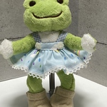 p:44かえるのピクルス　ポケットピクルスサイズ肩紐付きスカート