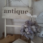 ＊あじさいのドライフラワーとナチュラル雑貨プレート＊antique＊②