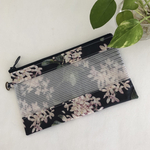 再販　リバティフラットポーチ(マスクポーチ)  アーカイブライラック(ネイビー)