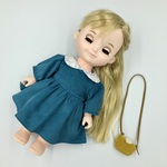 e24＊レミンちゃん　ソランちゃん　メルちゃん　服＊襟付き長袖ワンピース＆ポシェット