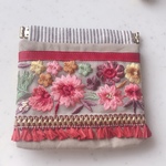 インド刺繍リボンバネポーチ(118)