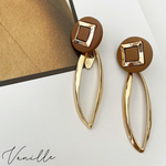 brown button