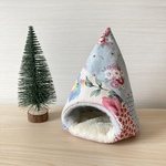 ハムスターのあったかテント⛺パッチ小花柄