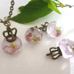 リアル桜のオルゴナイトネックレス