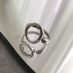 Re ▽ Silver ring R07
