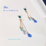 ブルー系チェコガラス