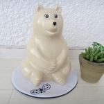 しろくま貯金箱　ミナペルホネン　ちょうちょ　マット　ハンドメイド