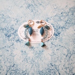 Bleu de minuit Earring (Pierce）