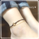 ♡×900 【２color 】サークル コードアンクレット
