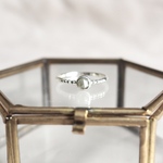 Tiny gem ring(Natural diamond×silver925)