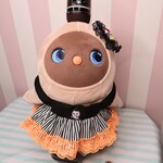 10/2再販決定【期間限定】ラボットLOVOT服ハロウィンワンピース（ブラックストライプ）おばけ