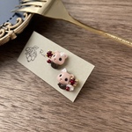 スイーツくまピアス/イヤリング（ベリー）