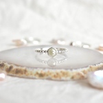 Tiny gem ring(Natural diamond×silver925)