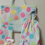 専用ページ 通園通学 入園入学  2点セット(レッスンバッグ･ナップサック) カラフル ドット