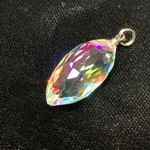 虹の結晶 マーキス型ラフカット ペンダントトップ VD534