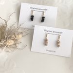 ☆ちっちゃなシンプルピアス／ブラックorブラウンピアス／イヤリング