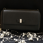 ☆サマーセール☆再販！人気の【ビジューリボン＆ーウォレットショルダー】ブラック