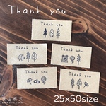 25×50サイズ サンキューシール　まきば　サンキューのみ　北欧