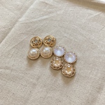レトロミニピアスの4set ①