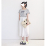 minhrn-63様 ご依頼分　バーコードＴシャツ（グレー×ダークグレー）