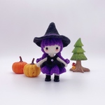 少女ハロウィン色　ハンドメイド　あみぐるみ