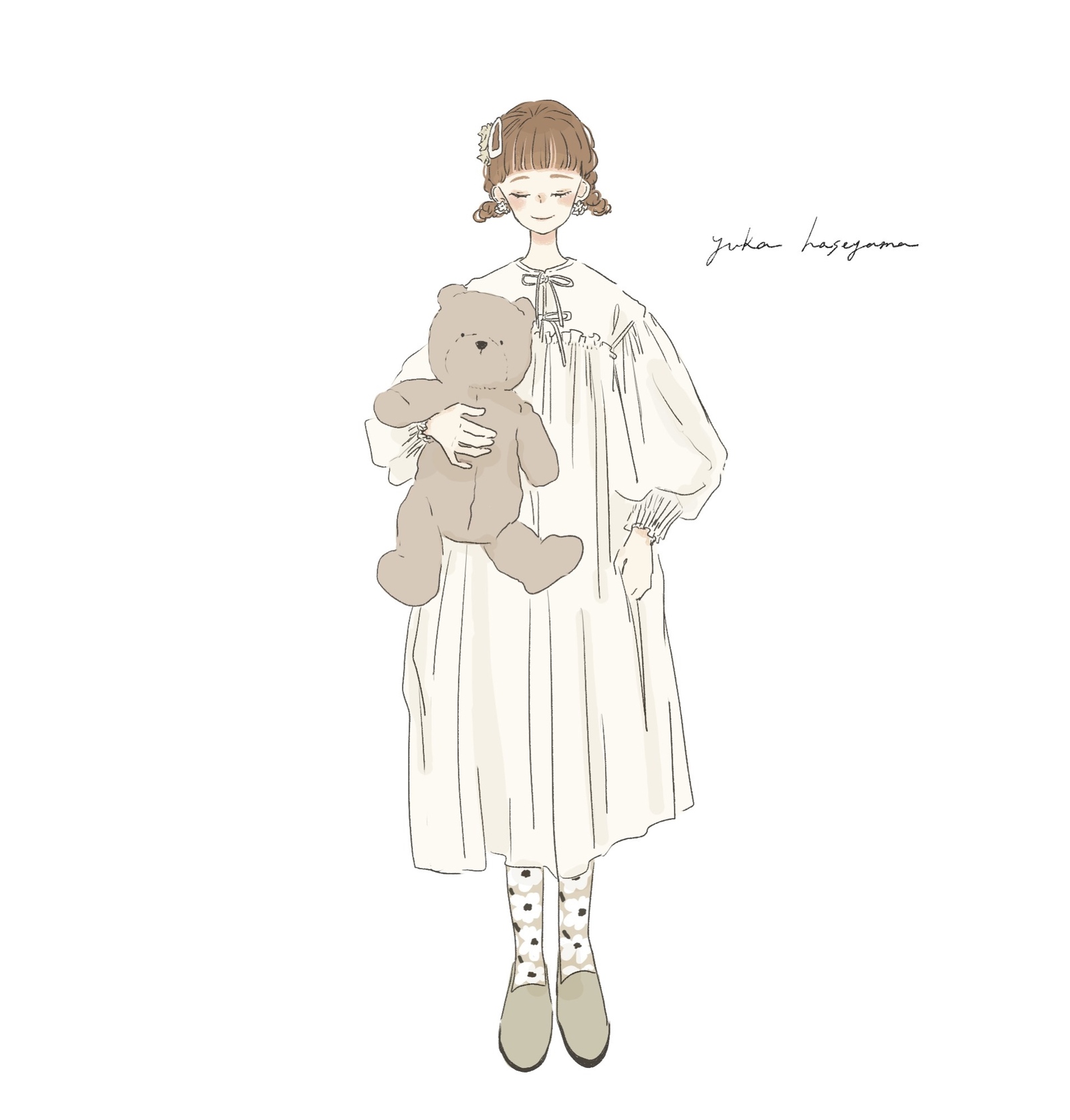 ◯ フリルフル2wayエプロンドレス ◯ yuka haseyama - ◯ yuka