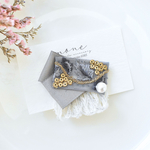 インド刺繍　刺繍リボン　ブルー　ゴールド　グレー　水色　コットンパール　ホワイト　フリンジ　ポニーフック　＊　大人可愛いヘアアクセサリー　ヘアカフス　結婚式　ウェディング　フラワー　プレゼント　ギフト