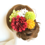 〔A-6〕ダリア髪飾りセット  