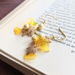 黄落　銀杏のピアス/イヤリング