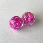 ドライフラワーのピアス(ピンク)