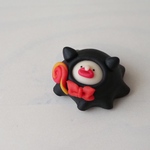 【受注制作】【ハロウィン】ブロブフィッシュ猫おばけちゃん