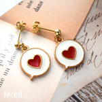 ハートがピコン💕「いいね」ピアス💕いつもハッピーガール