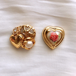 ボタンアクセサリー(ピアス・イヤリング)