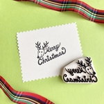 トナカイ&Merry Christmas＊消しゴムはんこ