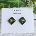 再販▷ミニ エスニック ネイティブ スクエア ピアス /イヤリング