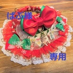 ばぶ様　専用　cocoちゃんバンダナチョーカー　赤・サンタ・クリスマス柄