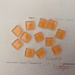 【送料無料】ガラスタイル12個セット(オレンジ)