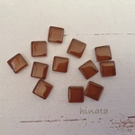 【送料無料】ガラスタイル12個セット(チョコ)