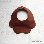 花びらスタイ（ブラウン）