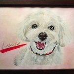 似顔絵　ペット　犬似顔絵　描きます。（B5サイズ）（こちらの作品はオーダー分です）