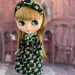 レトロワンピース(demi-botte)ターバン付き2点セット
