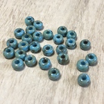 30個 4mm ターコイズ ガラス ビーズ